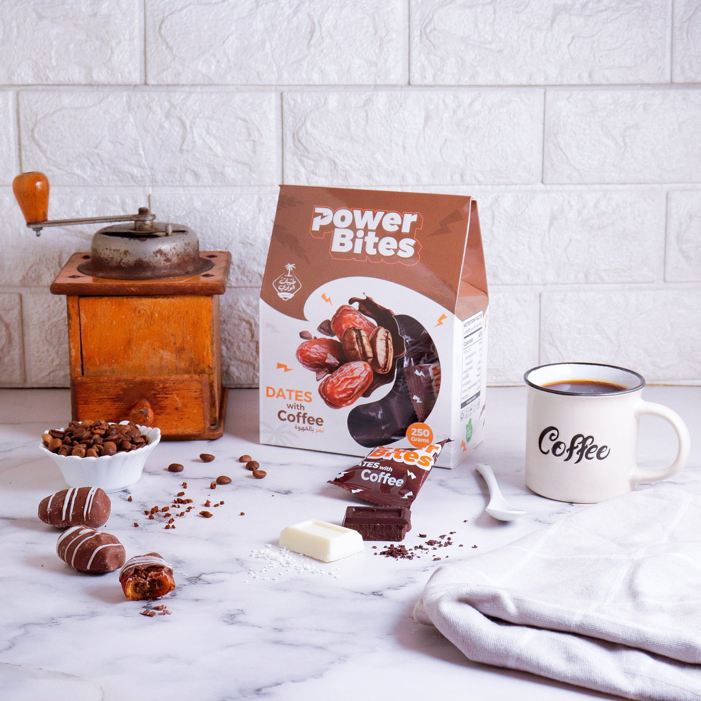 تمر شكولاتة بالقهوة