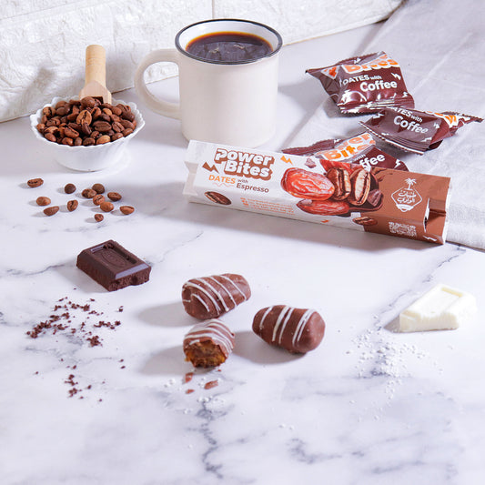 بار تمر شكولاتة بالقهوة